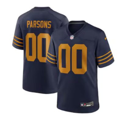 Men Custom green bay packers blue 2025 Nike NFL jersey